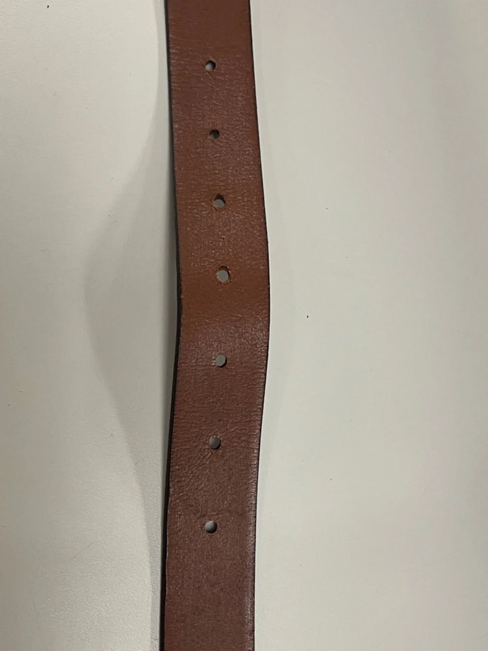J. Crew Brown Leather Belt with Brass Buckle size small - Picture 7 of 11